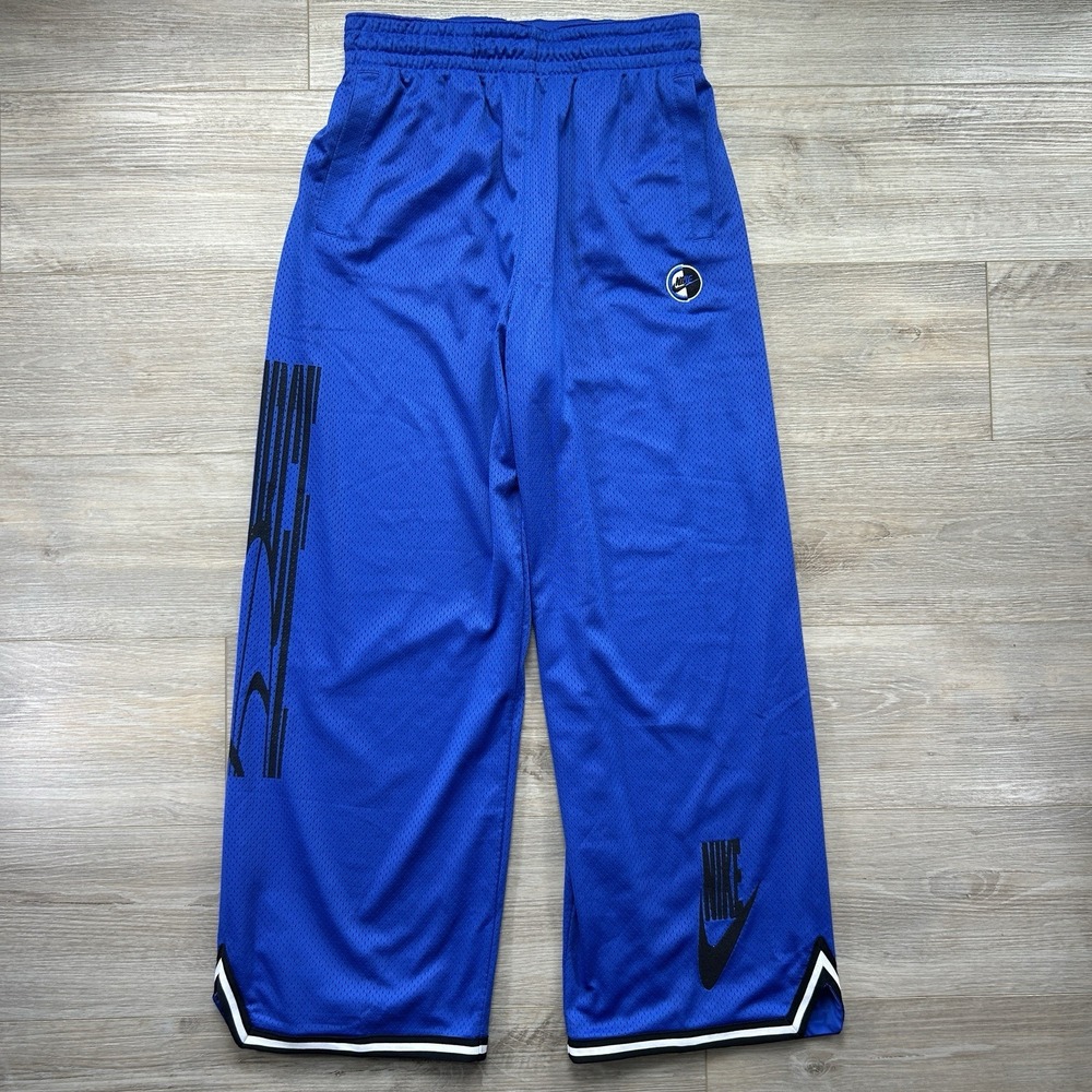 Nike Small Sportswear Basketball Jersey Pants Mesh Royal Blue CU6791-405